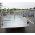 Aluninum 7 x 5 Trailer Box con gabbia 