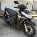 Strada legale Gas Scooter ciclomotore 125cc nero 